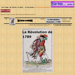 la Révolution de 1789