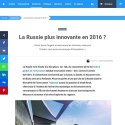 La Russie plus innovante en 2016 ?