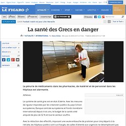 International : La santé des Grecs en danger