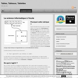 La science informatique à l’école