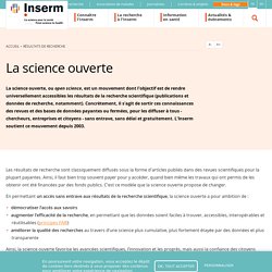 La science ouverte