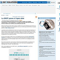 La SNCF passe à l'open data