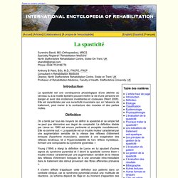 La spasticité