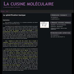 La sphérification basique