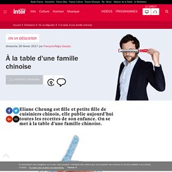 À la table d'une famille chinoise