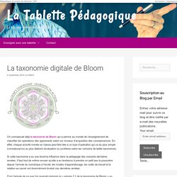 La taxonomie digitale de Bloom