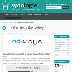 La vidéo interactive : Adways