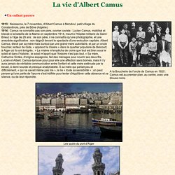 La vie d'Albert Camus