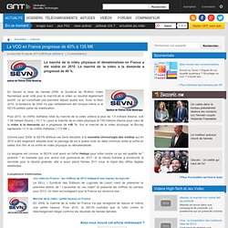 La VOD en France progresse de 40% à 135 M€