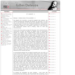 La voix de Gilles Deleuze