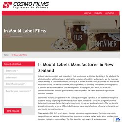 In Mould Labels Film Manufacturer in New Zealand