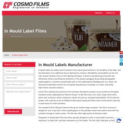 In Mould Labels Film Manufacturer in New Zealand