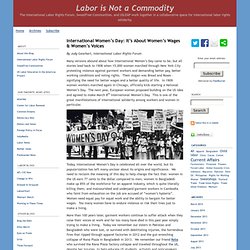 Labor is Not a Commodity