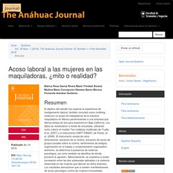 Acoso laboral a las mujeres en las maquiladoras, ¿mito o realidad?