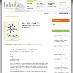 Fr. Leichter-Flack, Le Laboratoire des cas de conscience