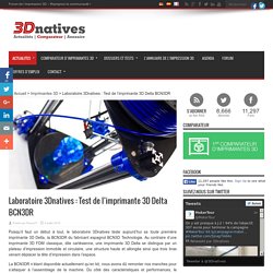 Laboratoire 3Dnatives : Test de l'imprimante 3D Delta BCN3DR