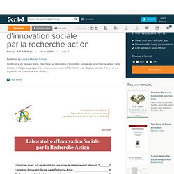 laboratoire d'innovation sociale par la recherche-action