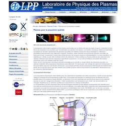 Laboratoire de Physique des Plasmas - UMR 7648 - Plasmas pour la propulsion spatiale