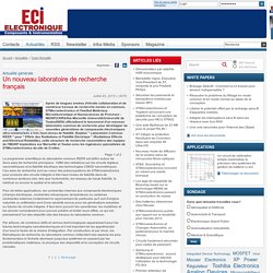 Un nouveau laboratoire de recherche français