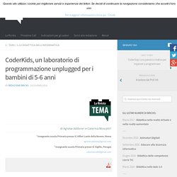 CoderKids, un laboratorio di programmazione unplugged per i bambini di 5-6 anni – BRICKS