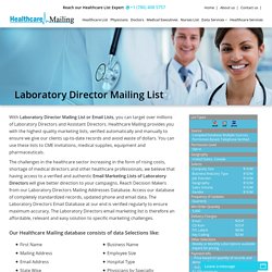 Laboratory Services Email Database