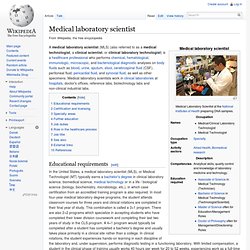 Medical laboratory scientist
