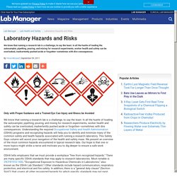 Laboratory Hazards and Risks