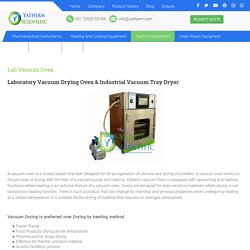 Laboratory Vacuum Drying Oven Manufacturer Supplier & Exporter in India