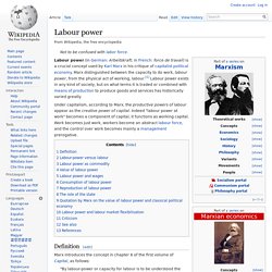 Labour power
