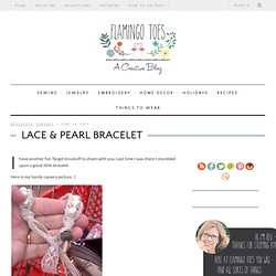 Lace & Pearl Bracelet & Flamingo Toes