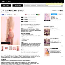 DIY Lace Pocket Shorts