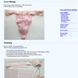 Lace thong