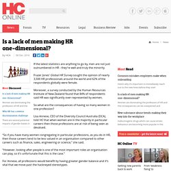 Is a lack of men making HR one-dimensional?
