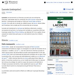 Lacoste (entreprise)