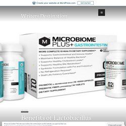 Benefits of Lactobacillus Reuteri Probiotics