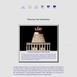 Vitruvius de Arquitetura