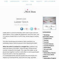 Ladder Stitch – Embroidery and Arts Creatives