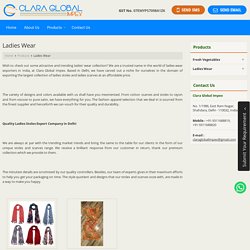 Ladies Wear Exporters from Delhi, India