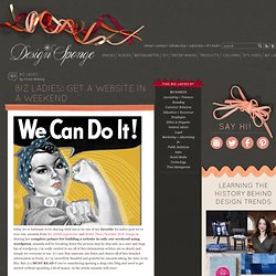 Design*Sponge ? Blog Archive ? biz ladies: get a website in a weekend