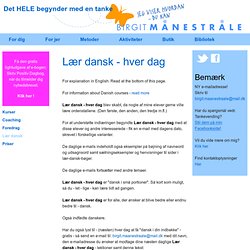 Lær dansk - hver dag