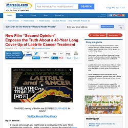 Truth About a 40-Year Long Cover-Up of Laetrile Cancer Treatment