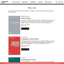 lafabrique : 10 livres en téléchargement gratuit