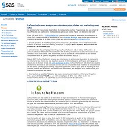 LaFourchette.com analyse ses données pour piloter son marketing avec SAS