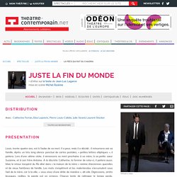 Juste la fin du monde : extrait prologue, mise en sc. M. Raskine 2008