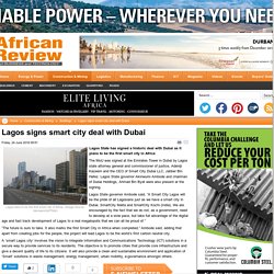 Lagos signs smart city deal with Dubai