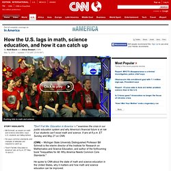 How the U.S. lags in math, science education, and how it can catch up