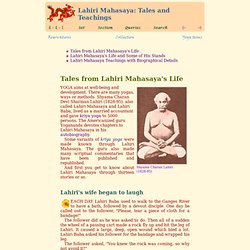 Lahiri Mahasaya: Tales and Teachings