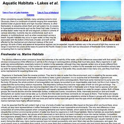 Lakes and other Aquatic Habitats
