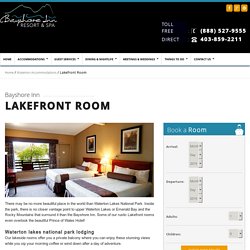 Waterton lakes national park lodging