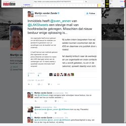 Martijn vander Zande on Twitter: &quot;Inmiddels heeft @sven_annen van @LAKStweets een stevige mail van hoofdredactie gekregen. Misschien dat nieuw bestuur enige oplossing is...